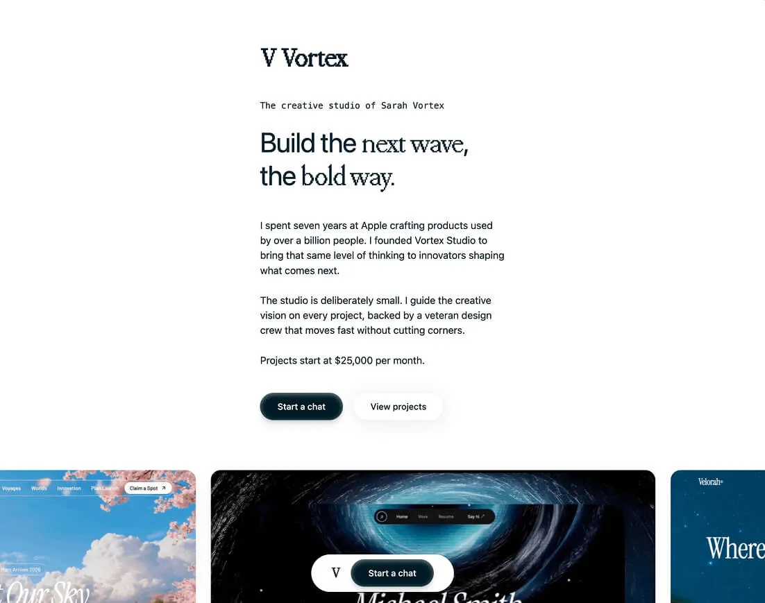 AI Designer Portfolio