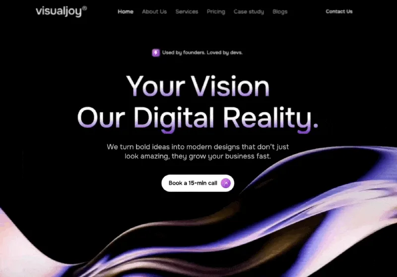 Glassmorphism Agency Hero